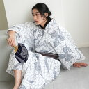 【utatane×注染工房 日本製小幅生地使用 メンズ 浴衣3点セット きなりにグレーの網と海老たこ】 紳士 男性 特選 注染 本染め 手染め M/Lサイズ 日本製綿角帯 浴衣セット(ゆかた・帯・下駄)日本製 国産 手縫い併用 国内縫製 奈良の職人手染め
