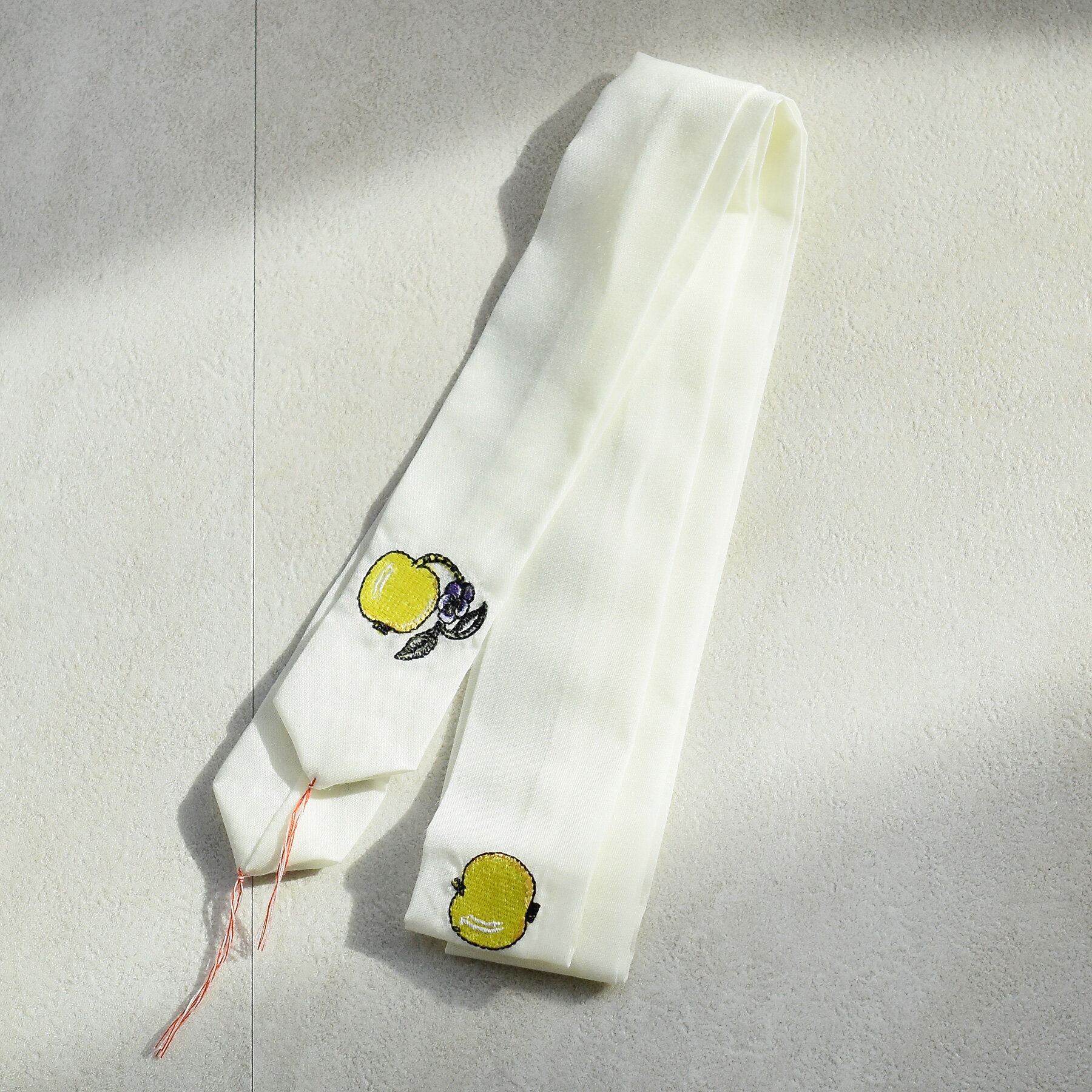 【10％OFF】【utatane×Kuovi（クオヴィ）刺繍腰紐3本セット 果樹園（Orchard）イエロー】刺繍入り 腰紐 3本セット 腰ひも 腰紐 フィンランド 北欧デザイン パラティッシ 着付け小物 和装 着物 和装小物 女性 レディース 並幅 並尺 着物 3個までメール便可能 3