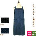 【送料無料】肩ヒモH型タイプ レギュラー丈ドット柄エプロン ポリエステル100% シンプル ワーク ガーデニング お手入れ簡単 綾織生地