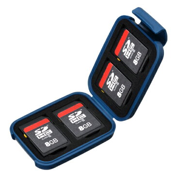ハクバ HAKUBA メディアを安心 保護 ポータブルメディアケース S SD/MicroSDカード用 スチールブルー DMC-20SSDBL 4977187371277