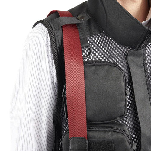 【アウトレット 訳あり特価】ハクバ GW-PRO RED カメラマンメッシュベスト L ブラ...