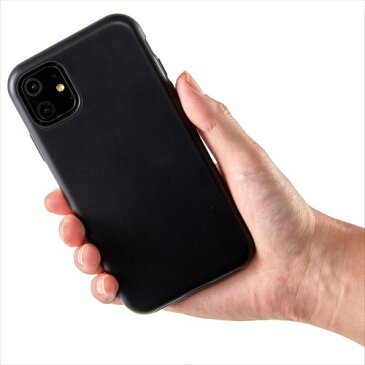 【アウトレット 訳あり特価】【バルク品】HAKUBA メタル調 iPhone11 (6.1インチ)専用ケース ブラック 耐衝撃 軽量 薄型 傷防止 ワイヤレス充電対応 カメラ保護