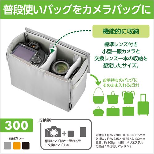 ハクバ インナーソフトボックス 02 300 グレー KCS-40-300GY 4977187336016 カメラ...