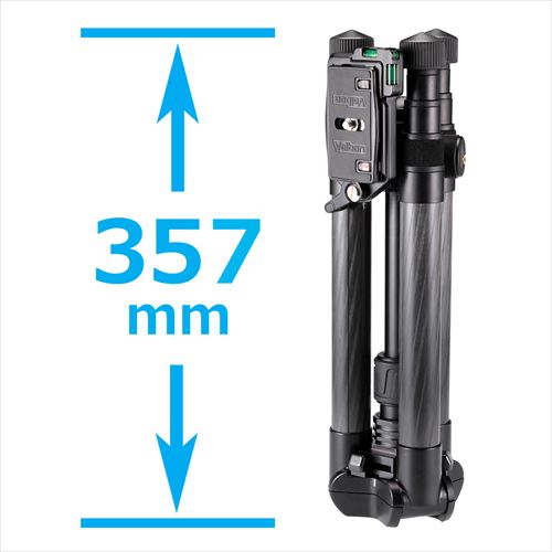 Velbon（ベルボン） 小型トラベル三脚 UTC-63II 4907990325167 30mm径 5段 反転収納 ウルトラロック機構 クイックシュー「QRAシステム」対応