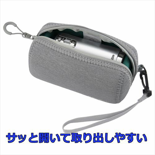 サッと開いてすぐに撮影が可能なムービーポーチ 人気のクリスマスアイテムがいっぱい ハクバ プラスシェル スリムフィット02 ムービーポーチ S ビデオカメラ用 ムービーケース おしゃれ Sp Sf02mpsmg メランジグレー