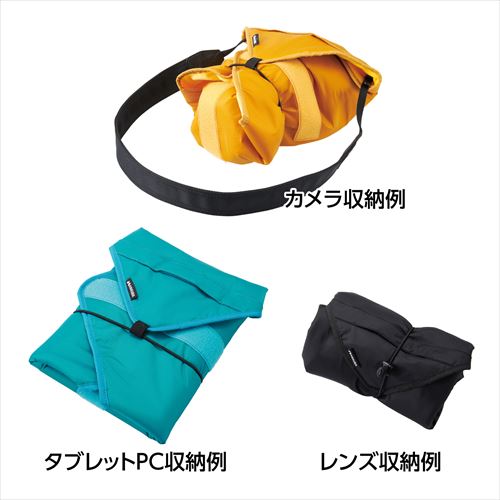 ハクバ プロテクションラップ 46 ブラック KPW-46BK 4977187360172 カメラやタブレットPCなどを包んで保護 クッション素材 撥水対応 HAKUBA 風呂敷 ラッピングクロス 大判 保護クロス 一眼レフ ノートPC ガジェット 黒 hkb-store-10028767 ハクバストア 楽天市場店 サンプル画像3