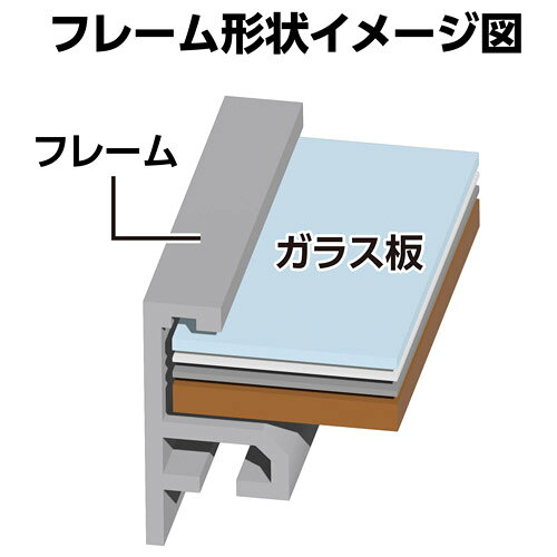 ハクバ アルミ額縁 HFA-03 A4サイズ シルバー HFA-03SV-A4 4977187491326 フォトフ...