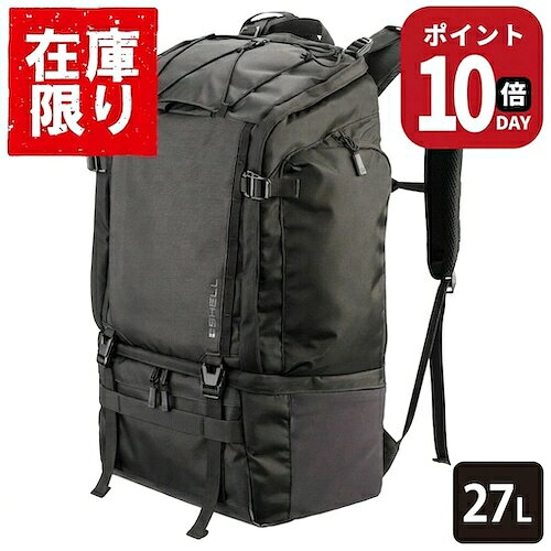 ＼ポイント10倍 9/25 限定／ 【アウトレット 訳あり特価】ハクバ プラスシェル トレック 04 バックパック 27 カメラバッグ SP-TR04BP27 4977187208634 ブラック カメラリュック リュックサック 超望遠レンズ対応 大容