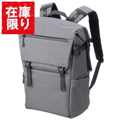 【アウトレット 訳あり特価】ハクバ プラスシェル シティ ロールトップバックパック18 G05 カメラバッグ グレー SP-CT05RTBP18GY 4977187208917 カメラリュック おしゃれ 一眼レフ ミラーレス 撥水 PC収納 大容量 灰