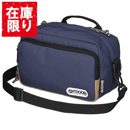 【アウトレット 訳あり特価】OUTDOOR PRODUCTS（アウトドアプロダクツ） カメラショルダーバッグ03 ネイビー ODCSB03NV 4977187205121 一眼レフ おしゃれ ミラーレス一眼