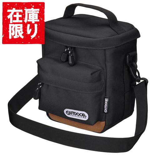 【アウトレット 訳あり特価】OUTDOOR PRODUCTS（アウトドアプロダクツ） カメラショルダーバッグ 04 ブラック ODCSB04BK 4977187205336 おしゃれ インナー かわいい ミラーレス 一眼レフ