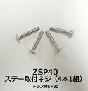 【ゆうパケット380】 カーメイト 十字穴付きトラス頭ネジ (M5×30/4本)補修パーツ 【ZSP40】