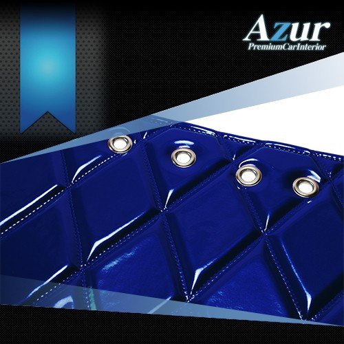 送料無料！(沖縄・離島不可) Azur エナメルキルトダッシュボードマット 07 エルフ 標準キャブ ローキャブ ネイビー 【AZD80WDA】