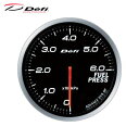 【レターパックプラス650】 Defi(デフィ)アドバンス BF φ60 燃圧計 ホワイト 【DF10301】