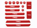 【ゆうパケット380】 TRD カーボンマルチガーニッシュ レッド