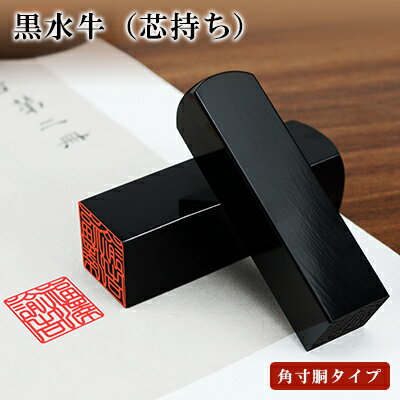 【送料無料】角印1位入賞・黒水牛 サイズが選べる【12.0mm/15.0mm/18.0mm/21.0mm】はんこ実印 銀行印 ..