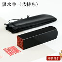 【送料無料】黒水牛 サイズが選べる【12.0mm/15.0mm/18.0mm/21.0mm】はんこ実印 銀行印 認印 角印 資格印 先生印 士業印 角寸胴 落款...