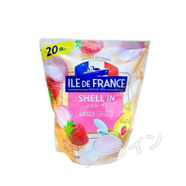 シェル・イン クリームチーズ入り デザート ストロベリー風味 400g （20g×20個）フランス産 【冷蔵品】のサムネイル