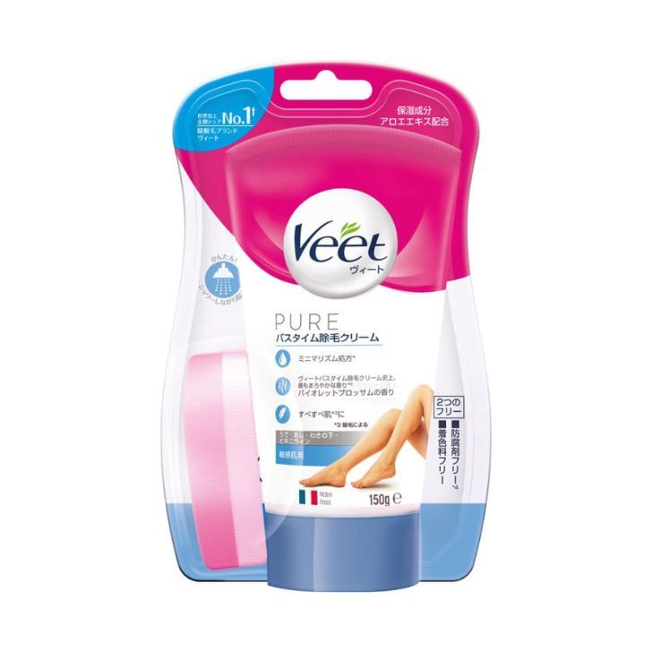 ヴィート veet ピュアバスタイム 除毛クリーム 敏感肌用 150g ピュアバスタイム 腕毛 あし うで 足 脚 腕 手 わきの下 ビキニライン ワキ 脇毛 胸毛 保湿 うなじ 脇 アンダーヘア 指毛 除毛 クリーム お風呂 すべすべ ワキ毛 ムダ毛処理 レディース メンズ 女性 男性