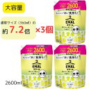 【大容量】エマール おしゃれ着用 洗濯洗剤 2600ml × 3個 リフレッシュグリーンの香り洗濯 洗剤 中性 中性洗剤 詰め替え 洗たく用洗剤 えまーる 花王...