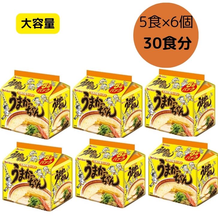 ハウス食品 うまかっちゃん九州の味ラーメン レギュラー 豚骨 ラーメン 袋麺 インスタント　 お土産 プレゼント 差し入れ 夜食