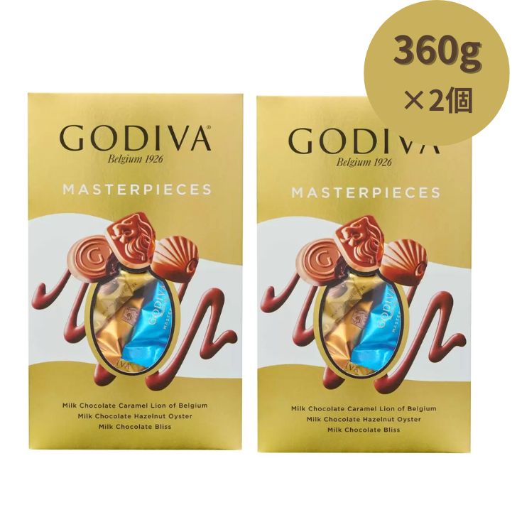 【2個セット】大容量 まとめ買いGODIVA ゴディバ マスターピース シェアリングパック ×2箱 3種アソート チョコ アソートメント ホワイトデー バレンタイン プレゼント お返し シェア 個包装 本命 義理チョコ シェアパック 職場 プチギフト ギフト ご褒美(4)