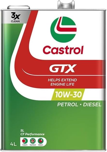 Rakuten - Castrol(カストロール) エンジンオイル 10W-30 GTX SL/CF Performance 4L 4輪ガソリン/ディーゼル車両用
