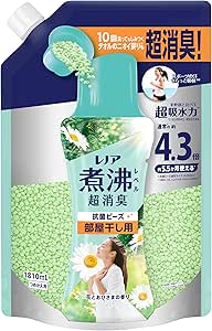 Rakuten - レノア 煮沸レベル超消臭 抗菌ビーズ 部屋干し用 花とおひさまの香り 詰め替え 1810mL