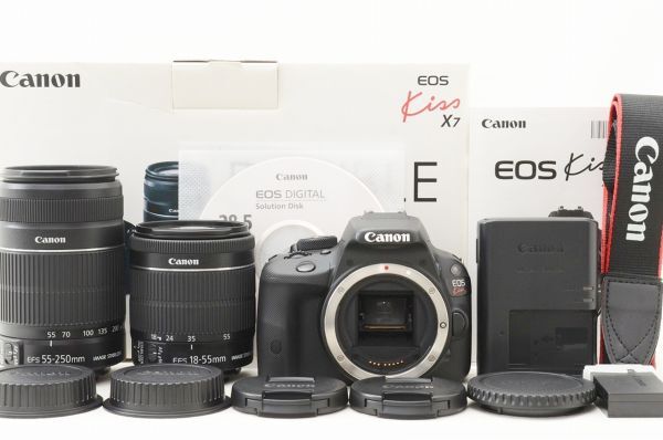 【中古/美品】キヤノン Canon EOS Kiss X7 ダブルズームキット 楽天市場】canon eos kiss x7 中古（本体のみ/レンズキットダブル