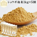 ショウガ 粉末 1kg×5個 生姜 粉末 パウダー ジンジャー ショウガ 100% 業務用 乾燥 しょうが 茶 紅茶 生姜湯 ショウガ湯 サプリ サプリメント ...
