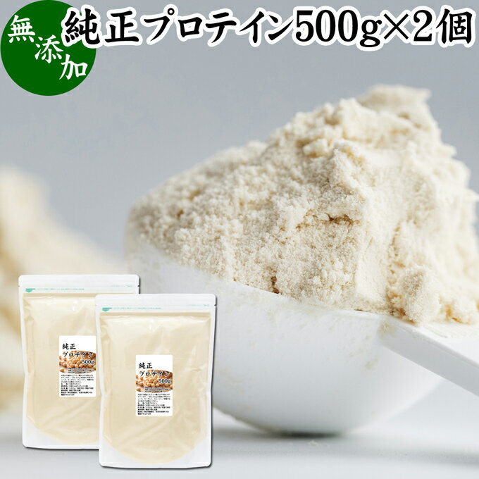 純正プロテイン 500g×2個 ソイ プロテイン 大豆 甘くない プロテイン 女性 高校生 高齢者 お試し 無添加 100％ パウダー 粉末 たんぱく質 植物 タンパク質 サプリ サプリメント 大容量 メンズ レディース おきかえ 置き換え 美容 健康 ファスティング ダイエット 筋トレ