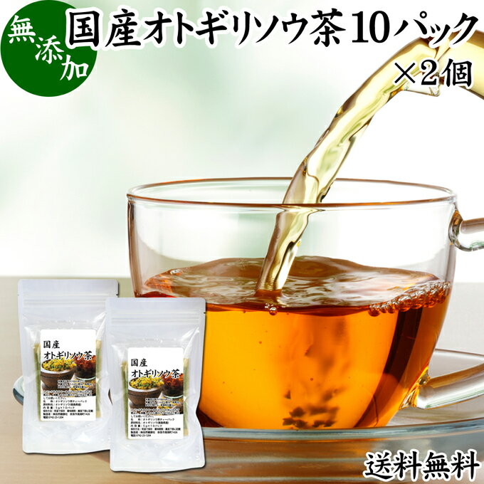 オトギリソウ茶 10パック×2個 おとぎりそう茶 国産 無農薬 農薬不使用 100％ セントジョーンズワート セント・ジョーンズ・ワート 送料無料 西洋オトギリソウ セイヨウオトギリソウ オトギリ草茶 お茶 サプリメント 健康茶 ティーパック ティーバッグ ヒペリカム ハーブティ