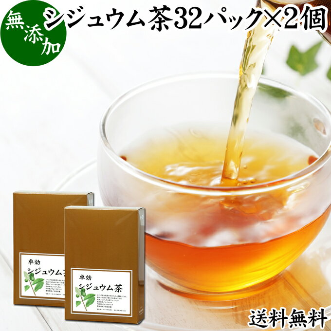 シジュウム茶 32パック×2個 グアバ茶 グァバ茶 シジュウムの葉 シジュウム葉 無添加 100% ティーバッグ ティーパック 送料無料 シジュウムティー グァバティー ガバ茶 シジューム茶 シジウム 蕃石榴 ばんざくろ 花粉の季節に ポリフェノール タンニン ビタミンC カリウム