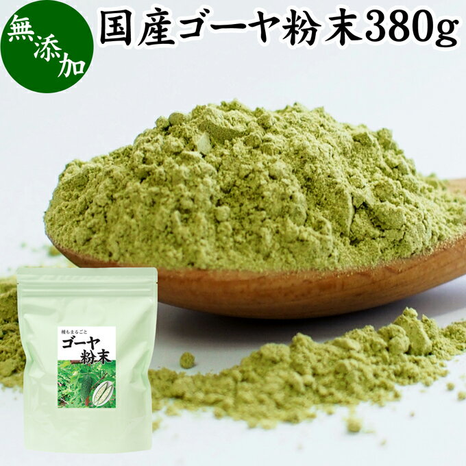 ゴーヤ粉末 380g 青汁 粉末 国産 無添加 ゴーヤー茶 ゴーヤ茶 ゴーヤ パウダー あおじる 粉末 野菜 ジ..