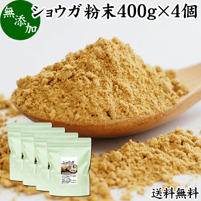 ショウガ 粉末 400g 4個 生姜 粉末 パウダー ジンジャー ショウガ 送料無料 100% 乾燥 しょうが 茶 紅茶 生姜湯 ショウガ湯 サプリ サプリメント 生生姜 無添加 無着色 無香料 ぽかぽか ショウ…