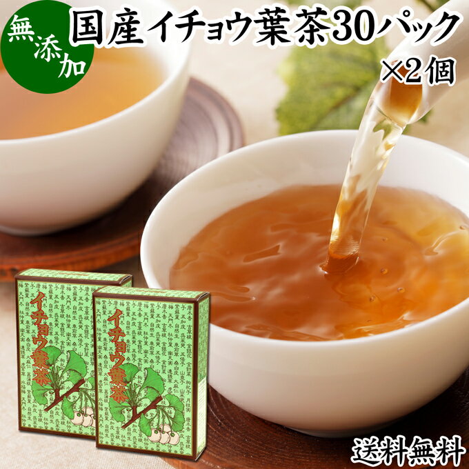 楽天青汁 粉末 健康茶の健康生活研究所イチョウ葉茶 30パック×2個 いちょう葉茶 いちょう茶 イチョウ茶 銀杏葉茶 銀杏茶 ギンコ茶 国産 徳島県産 無農薬 農薬不使用 健康茶 ティーパック ティーバッグ 送料無料 薬草茶 ノンカフェイン カフェインレス 無添加 無着色 100％ 健康飲料 健康食品 煮出し お茶 サプリ