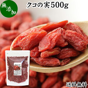 クコの実 500g くこの実 枸杞の実 枸杞子 クコシ ゴジベリー goji berry ウルフベリー くこの実茶 クコの実茶 無添加 100% 無着色 業務用 送料無料 スーパーフード ドライフルーツ スイーツ 製菓 材料 漢方 アミノ酸 βカロテン ベータカロチン ビタミン B1 B2 C カルシウム