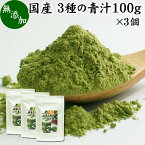 3種の青汁 100g×3個 明日葉 あしたば ゴーヤ 長命草 粉末 青汁 パウダー 国産 明日葉茶 アシタバ ゴーヤー茶 ゴーヤ茶 粉茶 サプリ サプリメント 100% 無添加 無着色 保存料 甘味料 不使用 野菜パウダー 食物繊維 ベータカロチン ポリフェノール フラボノイド カロテン 葉酸