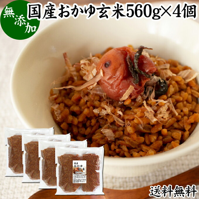 おかゆ玄米 560g×4個 玄米がゆ 薬膳 