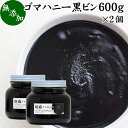 ごまハニー 黒 600g×2個 黒ごま ペースト 黒胡麻 黒ゴマ 練りごま ねりごま 練り胡麻 練り状 蜂蜜 はちみつ 無添加 セサミン アントシアニン ポリフェノール ビタミンE 美容 トコフェロール セレン リグナン カルシウム 鉄分 亜鉛 サプリメント 甘さ ひかえめ 人気 パン