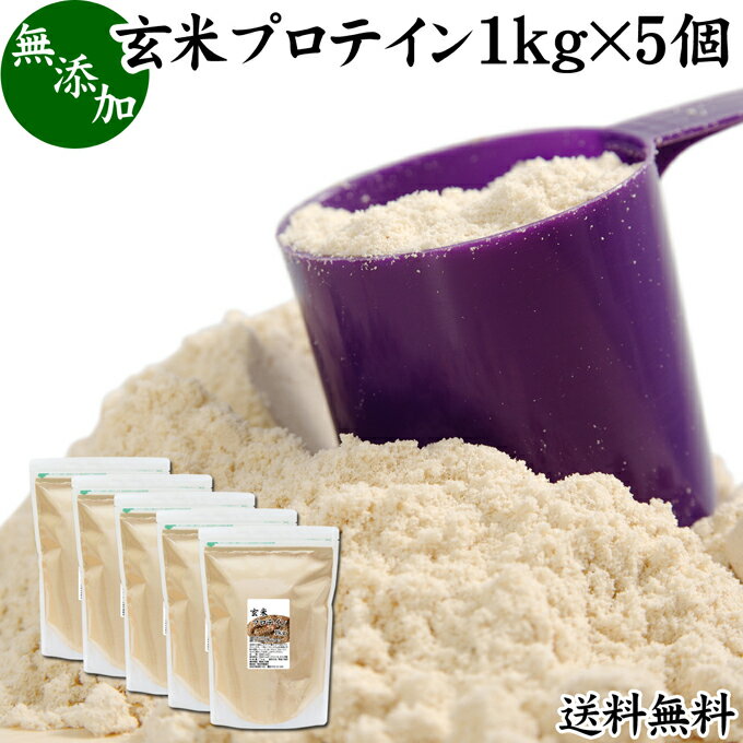 楽天青汁 粉末 健康茶の健康生活研究所玄米プロテイン 1kg×5個 ブラウンライス 甘くない プロテイン ライス 女性 タンパク質 パウダー こども 高齢者 高校生 送料無料 お試し 無添加 100％ 粉末 たんぱく質 植物 げんまい アレルゲン なし サプリ サプリメント 大容量 メンズ レディース 置き換え 美容 健康