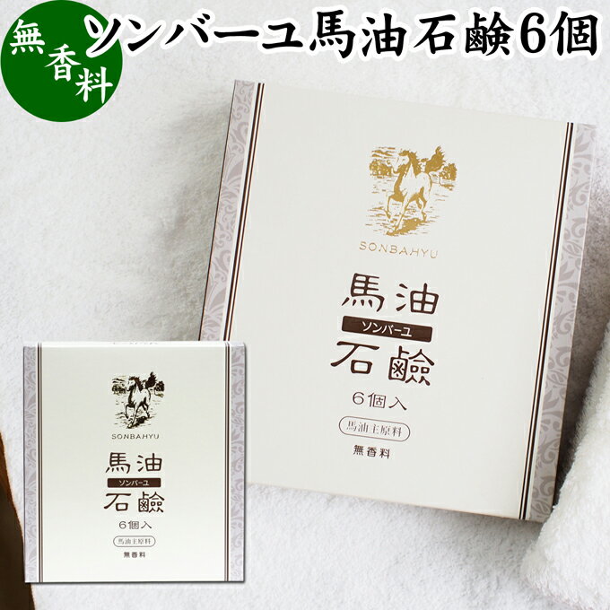 石けん・ボディソープのギフト 馬油 石鹸 6個 ソンバーユ 馬油 石けん せっけん 尊馬油 薬師堂 馬油 ソープ 無着色 無香料 ばーゆ バーユ まーゆ 馬の油 固形ソープ 保湿 ボディケア 洗顔用 全身用 体用 浴用 ベビー用 赤ちゃん ボディソープ 洗顔石鹸 固形石鹸 ギフト プレゼント 安心 泡 安全 スキンケア