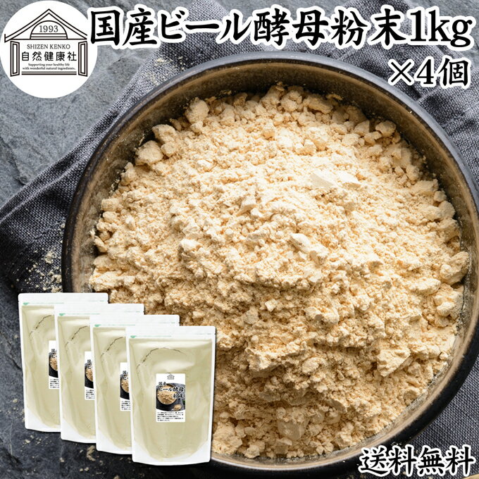 ビール酵母 粉末 1kg×4