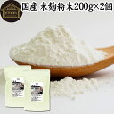 米麹粉末 200g×2個 米こうじ パウダー こめこうじ 乾燥 米糀 100％ 無添加 無塩 砂糖不使用 発酵 あんこ 麹水 糀水 食品 国産 ビタミン B1 B2 B6 B12 葉酸 イノシトール ビオチン 手作り 甘酒 作り 自家製 砂糖不使用 飲む 点滴 美容液 塩麹 こうじ 味噌 麹味噌 食物繊維