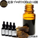 プロポリス 液体 エキス 30ml×4個 サプリ サプリメント ブラジル産 フラボノイド アミノ酸 ミネラル ビタミン 送料無料 蜜蝋 ミツロウ 精油 花粉 有...
