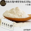 酒粕米麹の酵素食粉末 100g×5個 酒粕 米麹 酒かす 米こうじ 酒糟 さけかす パウダー こめこうじ 乾燥 米糀 サプリメント お試し 使いやすい 砂糖不使用 砂糖なし 乾燥 粉末 酵素 発酵食品 保存料 無添加 食物繊維 亜鉛 ビタミン B1 B2 B6 B12 乳酸菌 ビオチン イノシトール