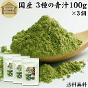 3種の青汁 100g×3個 明日葉 あしたば ゴーヤ 長命草 粉末 青汁 パウダー 国産 明日葉茶 アシタバ ゴーヤー茶 ゴーヤ茶 粉茶 送料無料 サプリ サプリメント 100% 無添加 無着色 保存料 不使用 野菜パウダー 食物繊維 ベータカロチン ポリフェノール フラボノイド カロテン