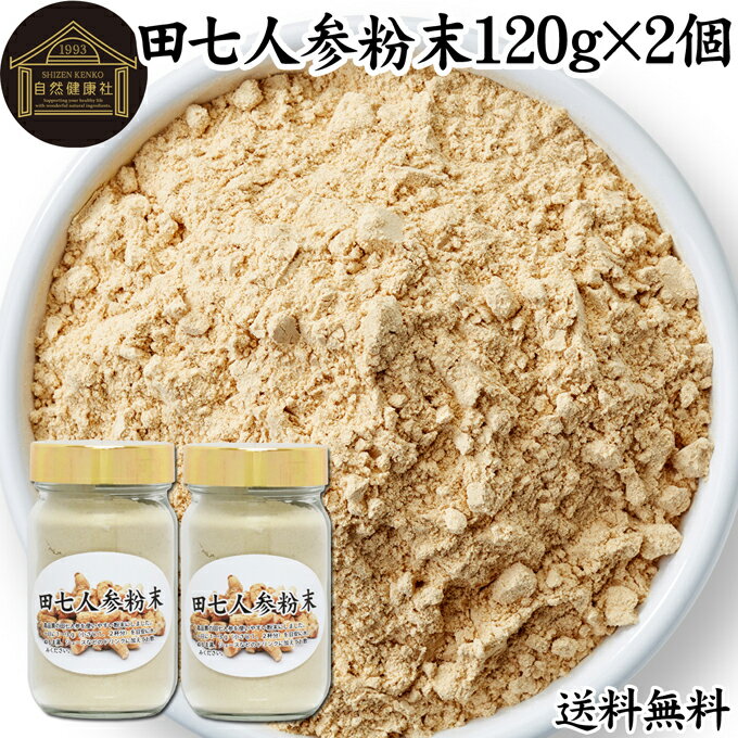 田七人参 粉末 120g×2個 サプリメン