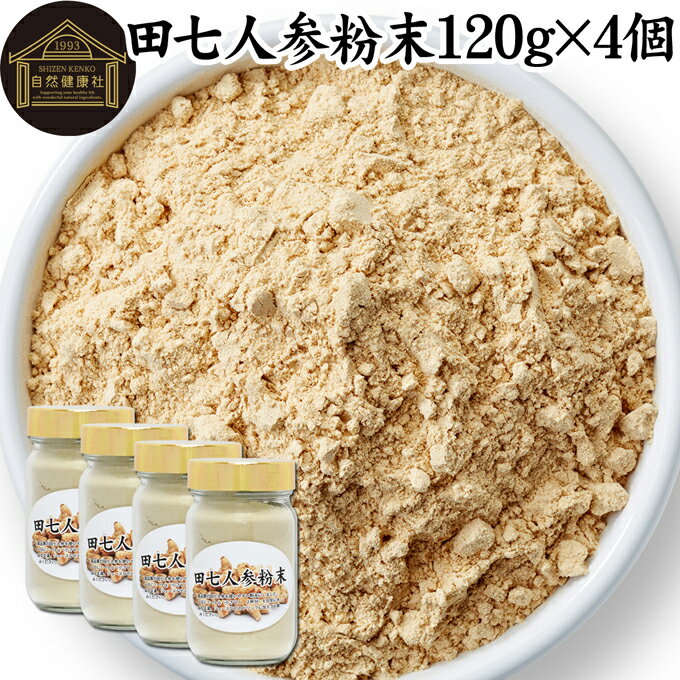 田七人参 粉末 120g×4個 サプリメント ピュア サポニン 100％ パウダー 無添加 サプリ 田三七人参 田七人参 茶 ダイエット 漢方 高品質 生薬 原料 田七 ケトン アミノ酸 ビタミン ミネラル 栄養補給 美容 健康 女性 おすすめ ヴィーガン ビーガン 有機 オーガニック サプリ