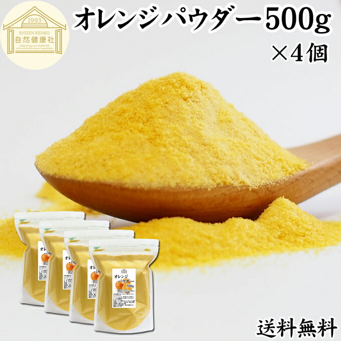 オレンジパウダー 500g×4個 フルーツ みかん 粉末 オレンジ粉末 粉末ジュース スムージー 果汁 業務用 フレーバー 香料 ジュース アイス ヨーグルト ケーキ ゼリー お菓子作り 製菓 製パン アイシング フロスティング 材料 ソース ドレッシング ディップソース 送料無料